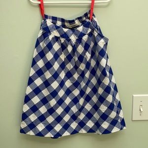 mini boden | blue plaid tank